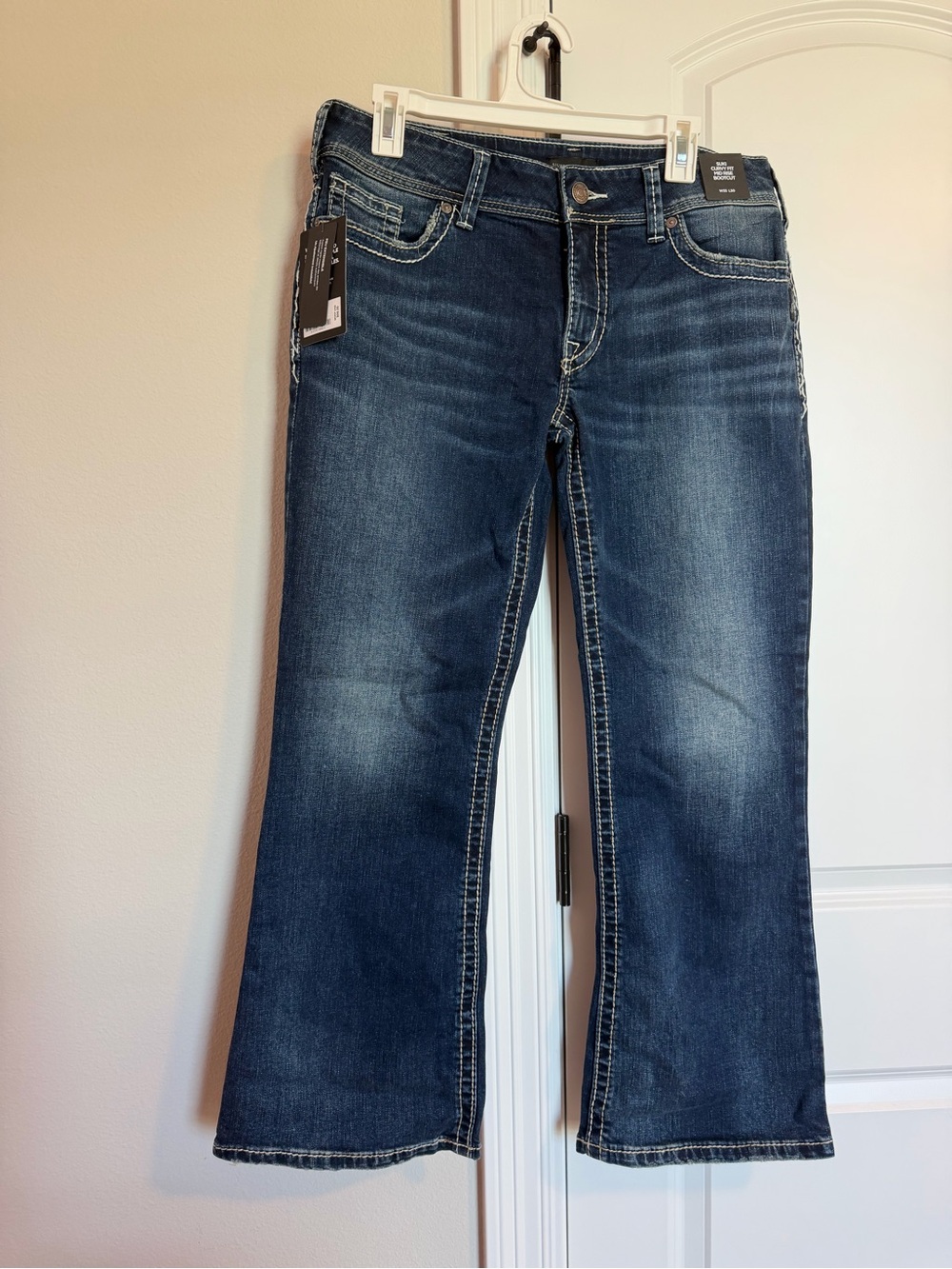 NWT Silver Jeans Co. Suki Mid-Rise Curvy Bootcut Jeans Indigo 33/30